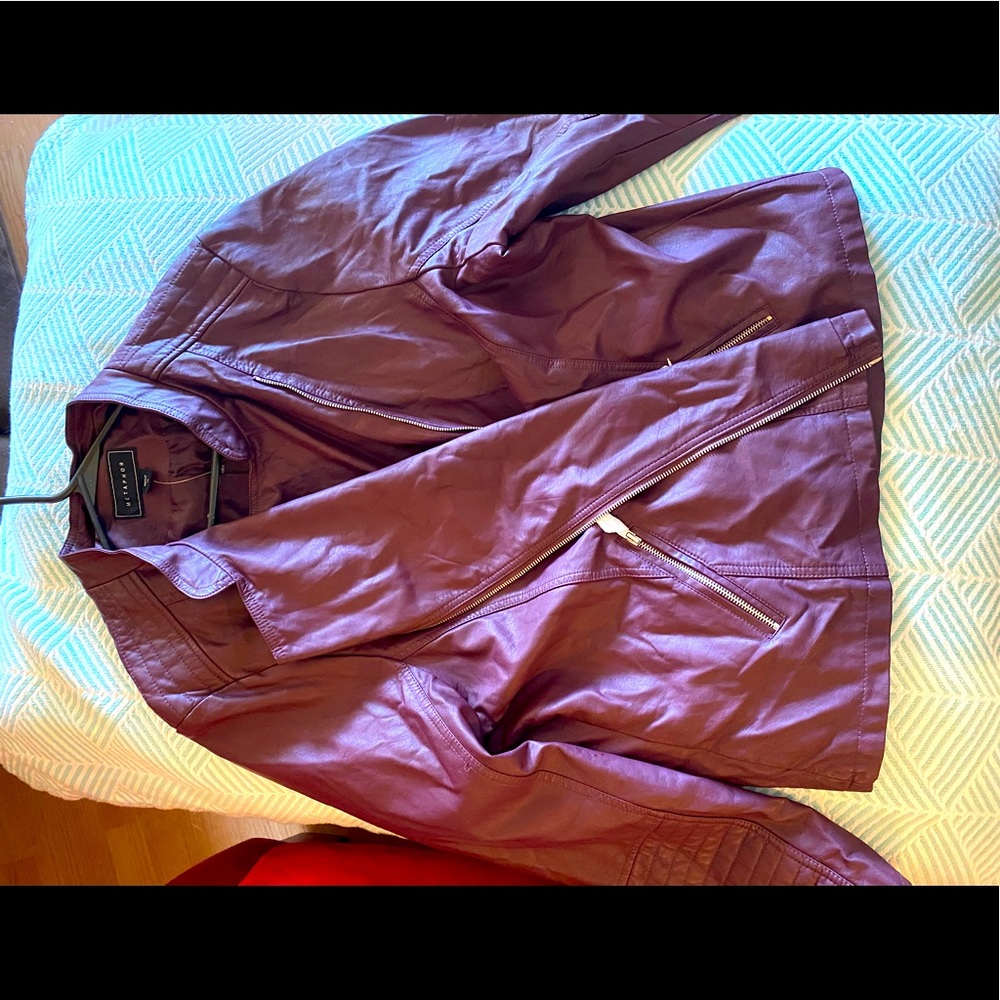 Faux leather Metaphor jacket.